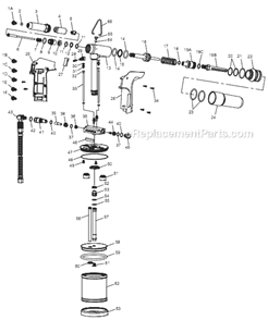 Page A Diagram and Parts List for CP9883 8941098830 Chicago Pneumatic Riveter
